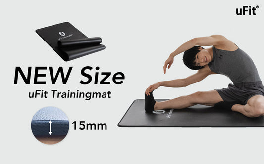 【特大トレーニングマットのクッション性が進化】水谷隼も愛用するフィットネスブランドuFitの「uFit Trainingmat」からさらに分厚い15mmが登場