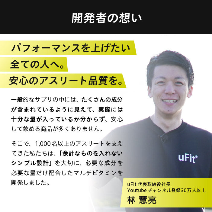 uFit マルチビタミン for MEN