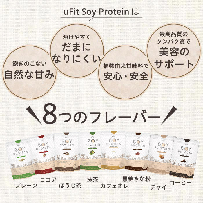 uFit Soy Protein お試し6フレーバーセット
